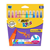 BİC KİDS VİSA FIRÇA UÇLU KEÇELİ KALEM 10 RENK (828964)