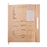 Metal Askılı Personel Özlük Dosyası 8 Yapraklı 5 li Paket