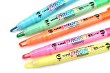 Uni Ball Propus Çift Uçlu Cep Tipi Fosforlu Kalem (5 li Paket)