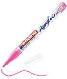 EDDİNG ED5300069 AKRİLİK MARKÖR İNCE UÇLU 1.0-2.0mm FOSFORLU PEMBE