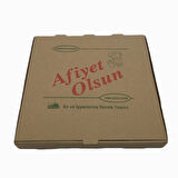Pizza Kutusu Kraft -Kahverengi 100 lü. 28x28