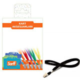 SARFF METAL KLİPSLİ SİYAH EKO ASKI İPİ BLİSTER - 10ADET