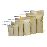 Kraft Alüminyum Doypack 8,5x14,5 cm - 100 Adet