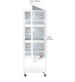 İSTANBUL KAFES MODEL 03D PVC KUŞ DOLABI (KURULU GÖNDERİM)