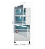 İSTANBUL KAFES MODEL 03DYS PVC KUŞ DOLABI (KURULU GÖNDERİM)