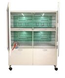 İSTANBUL KAFES MODEL 4D PVC KUŞ DOLABI (KURULU GÖNDERİM)