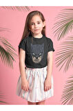 Batman Baskılı Unisex Film Kahramanı Çocuk Tişört (1-12 YAŞ)