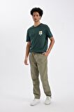 DeFacto Yazlık Jogger Pantolon Wide Leg Bol Rahat Kesim Paraşüt Beli Bağcıklı Geniş Bol Paça C9151AX24AUKH397