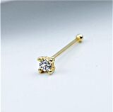 GOLD ZİRKON TAŞ 925 AYAR GÜMÜŞ HIZMA