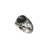 Onyx Taşlı Gümüş Yüzük  240055743G08Y