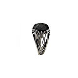 Onyx Taşlı Gümüş Yüzük  240055743G08Y