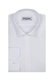 Süvari Classics Slim Fit Dar Kalip Özel Armürlü Cepsiz Gömlek