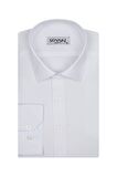 Süvari Classics Slim Fit Dar Kalip Özel Armürlü Cepsiz Gömlek 