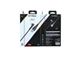 Syrox C106 2.0A 1mt RGB Ledli Lightning Şarj & Data Kablosu - Siyah
