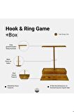 Hook and Ring Game - Halka Kanca Geçirme Oyunu Ahşap Kutulu
