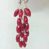 2403 Arpa Mercan el yapımı küpe