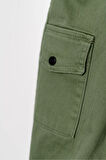 Çift Cepli Fermuarlı Jogger Gabardin Erkek Çocuk Pantolon