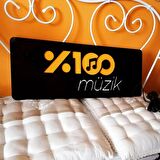 %100 Müzik Led Işıklı Tabela