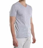 Erkek Pamuk+likralı Düz Tişört