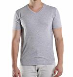 Erkek Pamuk+likralı Düz Tişört