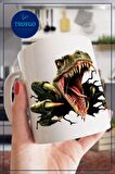 Baskılı Kupa Bardak Seramik Mug -Dinozor