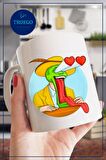 Baskılı Kupa Bardak Seramik Mug - Maske