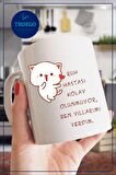 Baskılı Kupa Bardak Seramik Mug - Ruh Hastası Kolay Olunmuyor, Ben Yıllarımı Verdim