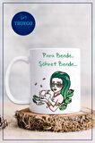 Baskılı Kupa Bardak Seramik Mug - Para Bende.. Şöhret Bende..