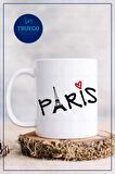 Baskılı Kupa Bardak Seramik Mug- Paris