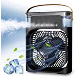 Masaüstü Taşınabilir Buzlu Vantilatör Su Soğutmalı Led Işıklı Soğutucu Fan Aır Cooler Fan