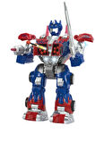 Toycraft Uzaktan Kumandalı Sünger Atan Işıklı Sesli Transformers Dev Robot (ITEM KOD : 6020/6021) MAVİ