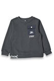Erkek Çocuk Kalın Baskılı-Cepli Sweatshirt