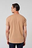 Comfort Bej %100 Pamuk T-shirt 6HC14ORT02006