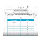 FREN DİSKİ CARISMA  96-06 / S-40 97-03 / ARKA DÜZ 260-4