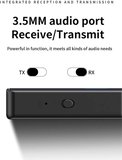 Bluetooth 5.4 Ses Alıcı &amp; Verici – 2’si 1 Arada AUX Adaptör, 3.5mm Jak, USB-C Şarj, 15m Kablosuz Menzil, 180mAh Batarya, Araç &amp; Ev Hoparlör için Kablosuz Müzik Adaptörü | M30