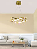 Dalga Modern Sarkıt Led Avize Salon Oturma Odası Mutfak Avizesi 