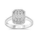 0.67 Karat Baget Pırlanta Yüzük