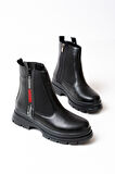 ASKA SHOES ASM-086 Fashion Aksesuarlı Fermuarlı Günlük Kadın Bot