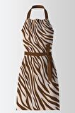 Ays Home Exclusive Zebra Desenli Mutfak Önlüğü