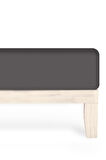 Calmera Home Tek Kişilik %100 Pamuk Penye Lastikli Çarşaf - 100 x 200 cm Antrasit