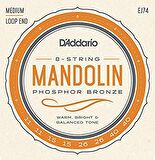 MANDOLIN TEL SET, FOSFOR BRONZ SARIM, MEDIUM, 4 Çİ