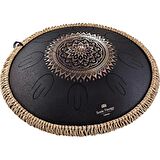 Meinl Sonic Energy Octave Steel Floral Design D-kurd 16" Tongue Drum (Siyah)