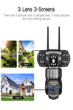 O-KAM 6030 (3MP+3MP+3MP) 9MP Wi-fi 3 Lens Alert PTZ
