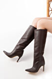 SYT-2004 Kahverengi Günlük Kadın Çizme