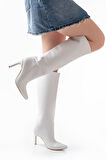 SYT-2004 Beyaz Günlük Kadın Çizme