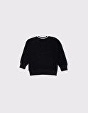 Çocuk V Yaka Triko Yaka Selanik Kumaş Sweat