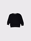 Çocuk V Yaka Triko Yaka Selanik Kumaş Sweat