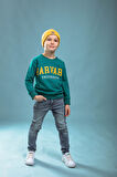 Çocuk Unisex Baskılı İşlemeli Sweatshirt
