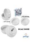 Petmagic Akrilik Pleksi Evcil Hayvan Seramik Kaseli Mama Ve Su Kabı- İlk Bahar Baskılı