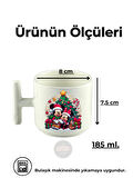 DeepCraft Best Quality 'Minnie and Mickey' T Kulplu Kupa Yılbaşı,Sevgililer Günü, Hediyelik Kupa 185ML